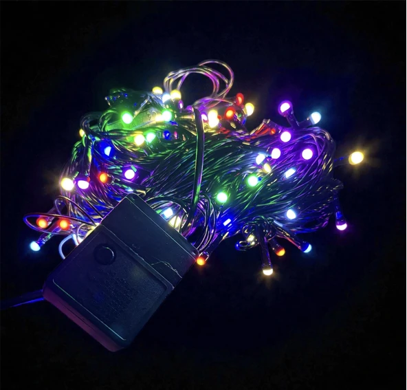 10m 100 Led Damla Uçlu Rgb Işık Siyah Kablo Mz-17-2 ürün görseli 1
