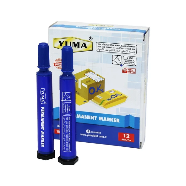 Yuma Ym-790m Mavi Koli Kalemi 12 ürün görseli 1