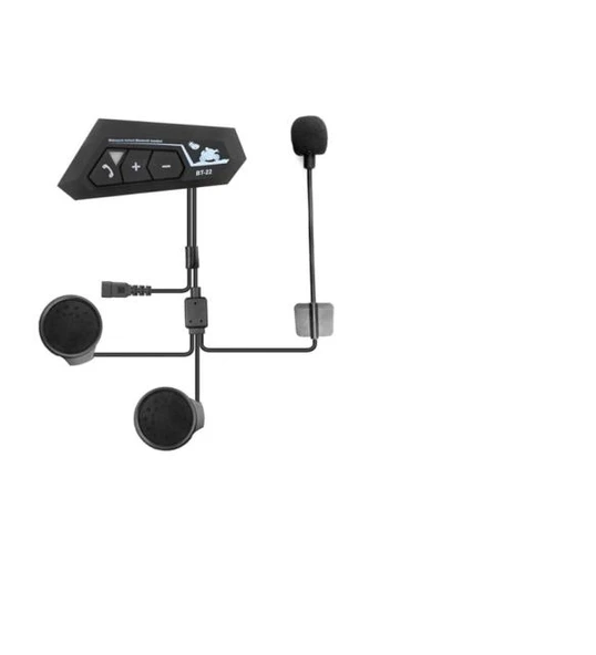 Bt22 Kask Kulaklık Bluetooth Motosiklet Kulaklık 5.0 Bluetooth Interkom Motorsiklet Kulaklık ürün görseli 1