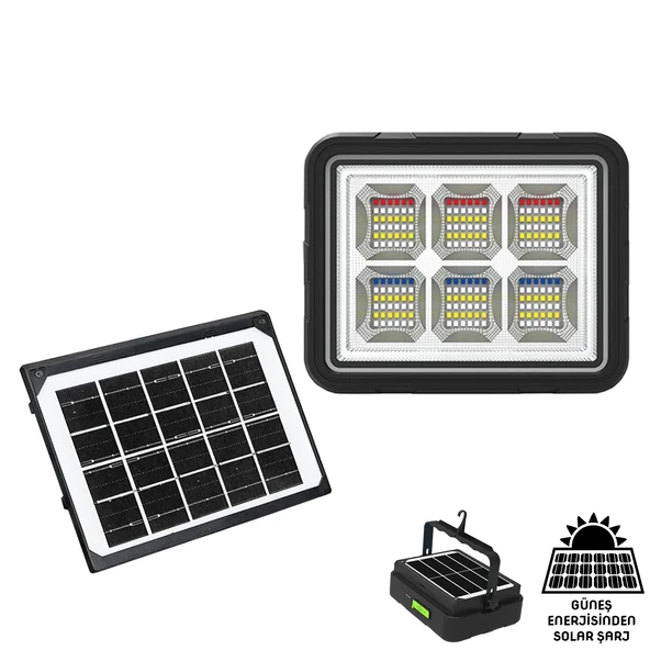 Wison 150w Güneş Enerjili Solar Kamp Feneriprojektör (ws-5570) ürün görseli 1