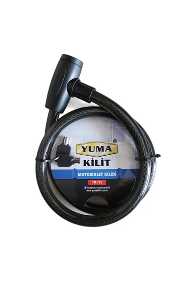 Yuma Ym-735 120 Cm 20 Mm Motorsiklet Kilidi ürün görseli 1
