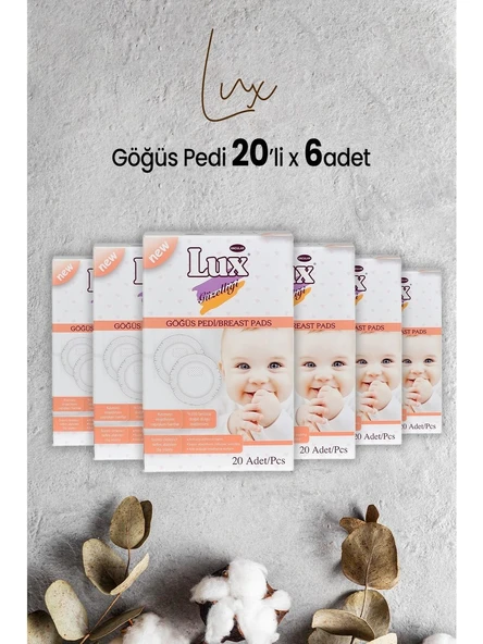 Lux Göğüs Pedi 20 Li x 6 Paket ürün görseli 1