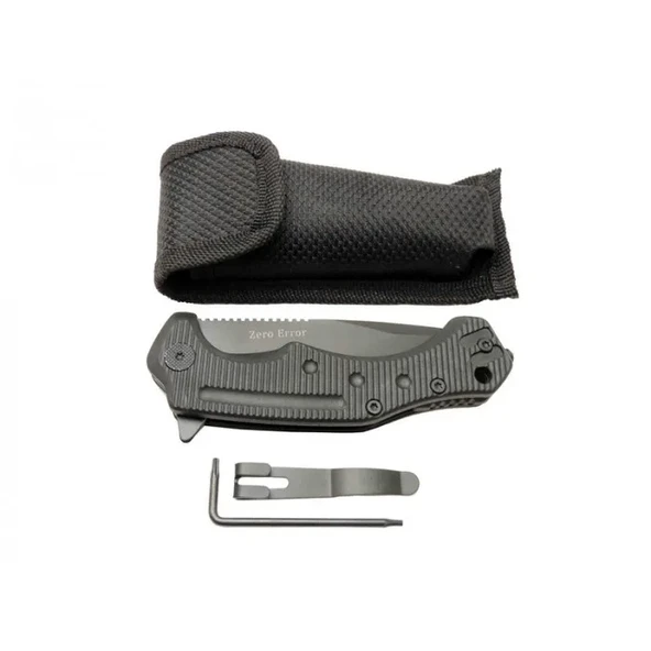 Zero Error 7-12 Black Çakı 22 Cm Manuel, Kemerlikli - Resim 2