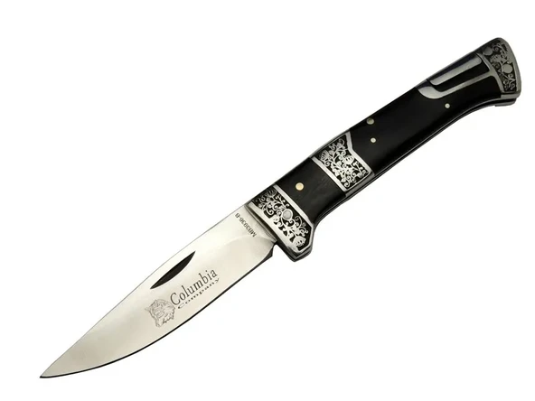 Mb3936b Siyah Av / Kamp Çakısı 20cm- Manuel, İşlemeli, Kemerlikli, Ahşap Sap ürün görseli 1