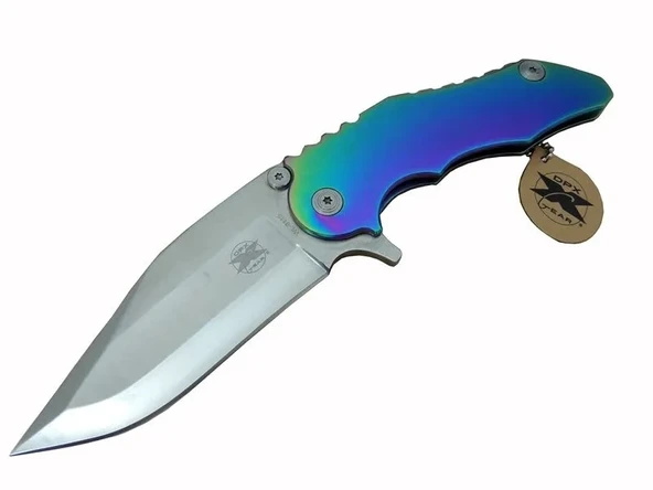 Gear Wl 9115 Outdoor Çakı 23 Cm - Metal Gökkuşağı Sap, Otomatik, Kılıflı ürün görseli 1