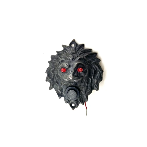 Antika Tarz Dekoratif Pirinç  Kapı Zili - 100x78 Mm, Oksit, Led Işıklı ürün görseli 1