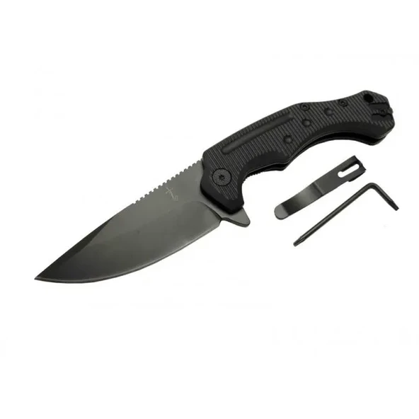 Zero Error 7-12 Black Çakı 22 Cm Manuel, Kemerlikli ürün görseli 1