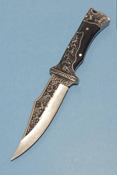 Columbia Company KB-3189-B 3 Boyutlu İşlemeli 440 Çelik Koleksiyonluk Av Bıçağı ürün görseli 1