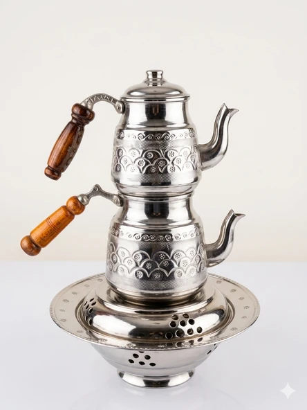 Elmas Sultan Büyük Boy Semaver Takımı ürün görseli 1
