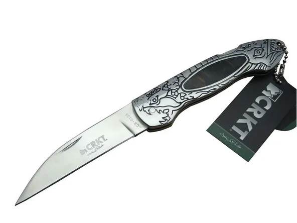 Cr 0124 Kamp Çakı 20 Cm - Metal Desenli Sap, Kılıflı, Kutulu ürün görseli 1