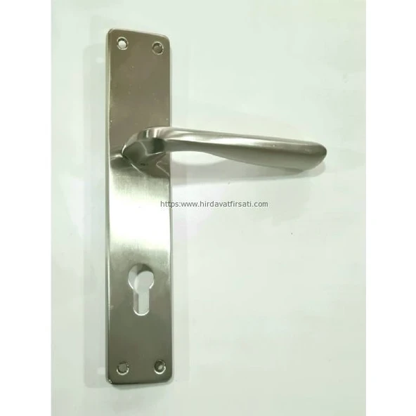 Ilgaz saten inox aynalı çelik kapı kolu ürün görseli 1