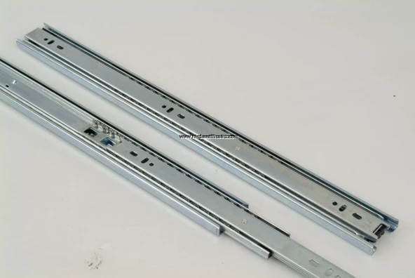 Samet 43 mm genişlik Teleskopik Bilyalı Çekmece Rayı ürün görseli 1