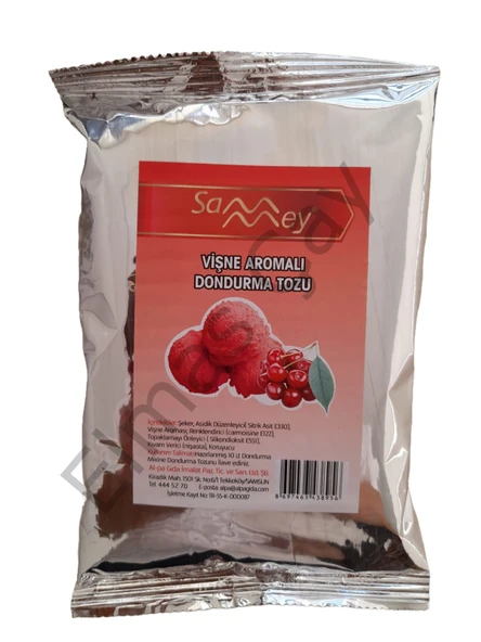 Elmas Sammey Vişne Aromalı Dondurma Tozu 300 Gr. ürün görseli 1