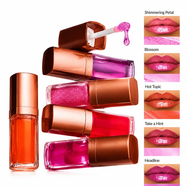 Avon Dudak Bakım Yağı 7ml Cam Parlaklığında Işıltılı Dudaklar ürün görseli 1