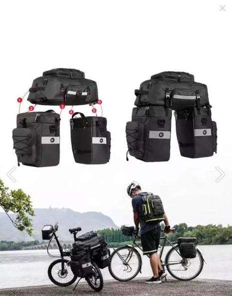 75 Litre 3 In 1 Çok Amaçlı Bisiklet Tur Heybesi, Sırt Çantası Xbyc 889 ürün görseli 1