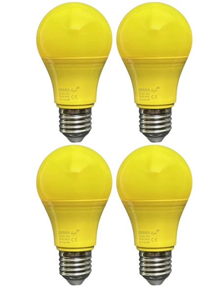 (4 Adet) Osaka 10W Sarı Işık E27 Duylu (Kalın Duy) Led Ampul ürün görseli 1