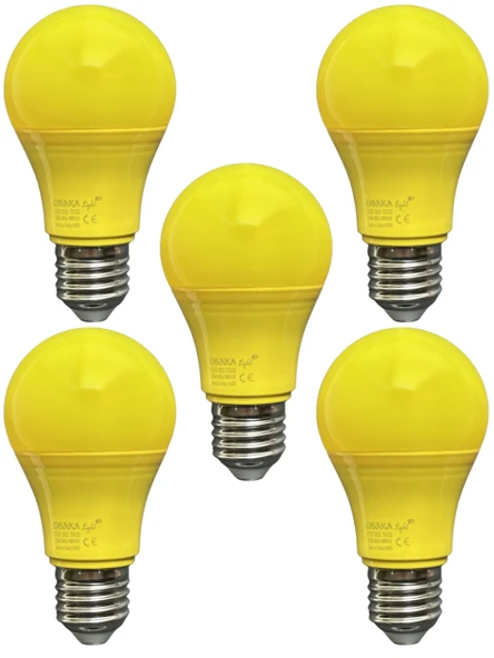 (5 Adet) Osaka 10W Sarı Işık E27 Duylu (Kalın Duy) Led Ampul ürün görseli 1