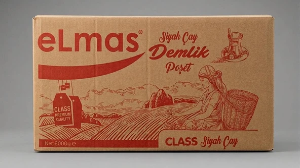 Elmas Çay Class Demlik Poşet Siyah Çay - 30 Gr x 200 Adet (6 Kg Koli) ürün görseli 1