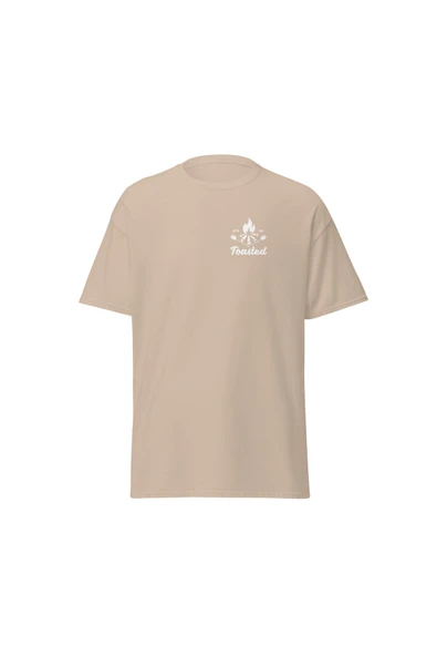 Toasted Kamp Ateşi Marshmallow Doğa Outdoor Baskılı Unisex Bisiklet Yaka Tişört ürün görseli 1