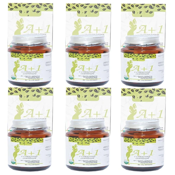 HHS A1 L-Carnitine Lepidium A+1 Bitkisel 30 Kapsül X 6 Adet Kutu - Resim 4
