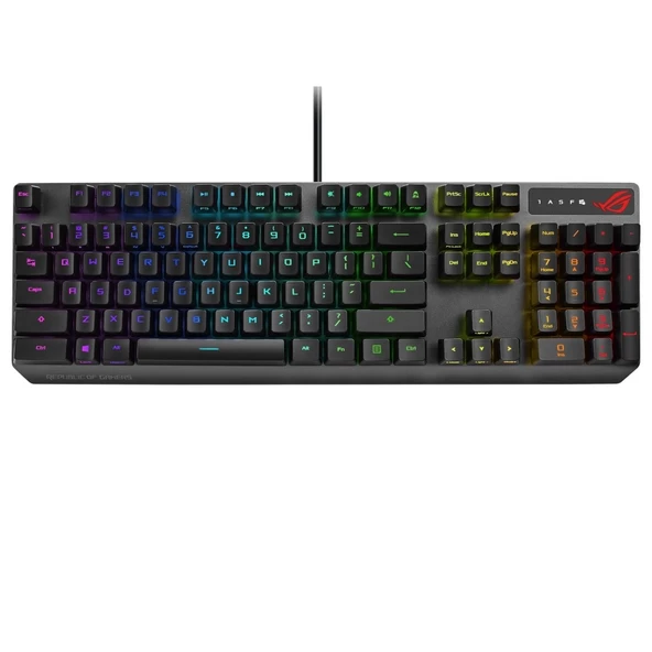 ASUS ROG STRIX SCOPE RX AURA SYNC RGB MEKANIK OYUNCU KLAVYE TR  CHERRY MX RED SWITCH ürün görseli 1