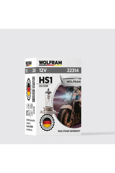 HS1 Ampül Standart Işık Motosiklet 12V 35/35W - WOLFRAM 22314 ürün görseli 1
