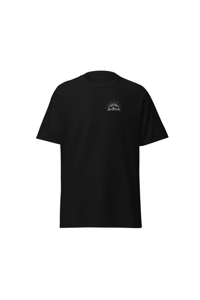 Explore Keşfet Dağcı Doğa Macera Temalı Baskılı Unisex Bisiklet Yaka Pamuklu Tişört ürün görseli 1