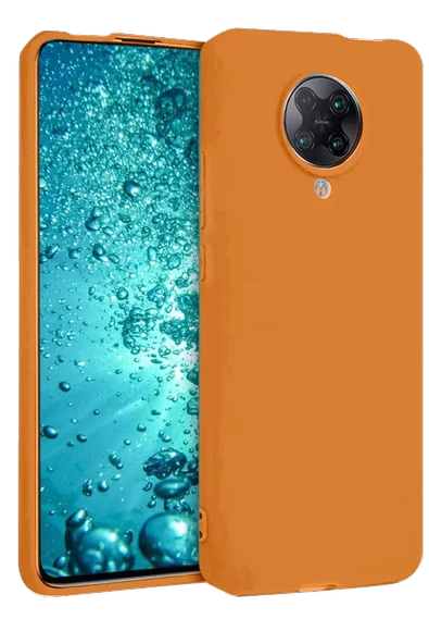 Newface Xiaomi Redmi K30 Pro Kılıf Nano içi Kadife Silikon - Turuncu ürün görseli 1