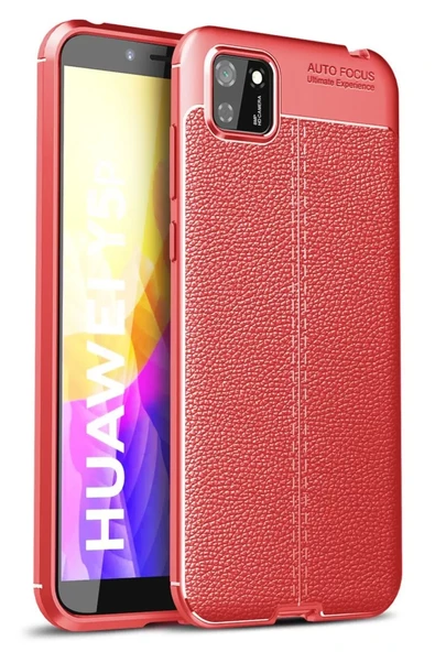 Newface Huawei Y5P Kılıf Auto Focus Kapak - Kırmızı ürün görseli 1