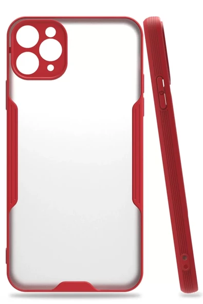 Newface Apple iPhone 11 Pro Kılıf Platin Silikon - Kırmızı ürün görseli 1