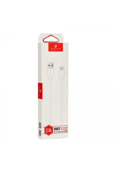 Newface NF6006 Micro USB Kablo - Beyaz ürün görseli 1