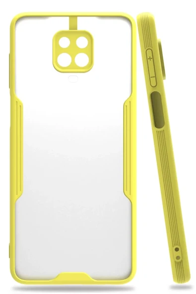 Newface Xiaomi Redmi Note 9S Kılıf Platin Silikon - Sarı ürün görseli 1
