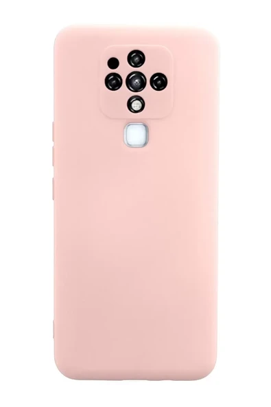 Newface Tecno Camon 16 Kılıf Nano içi Kadife Silikon - Pudra ürün görseli 1