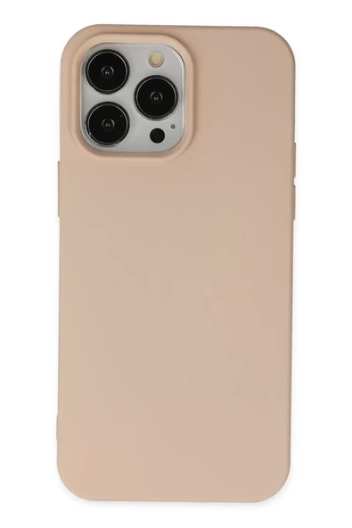 Newface Apple iPhone 14 Pro Kılıf Nano içi Kadife Silikon - Pudra ürün görseli 1
