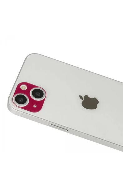 Newface Apple iPhone 13 Rainbow Kamera Lens Koruma Cam - Koyu Kırmızı ürün görseli 1