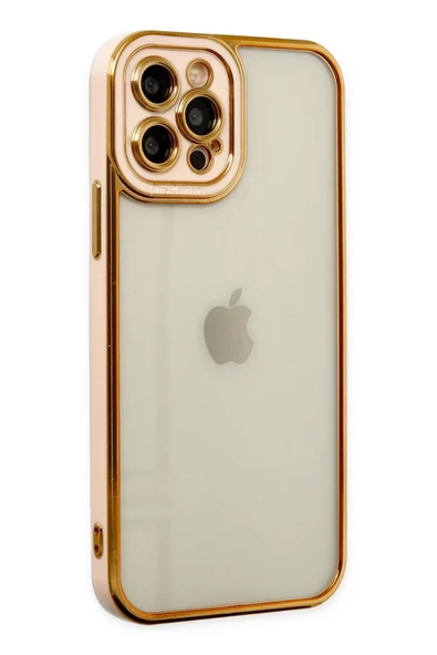 Newface Apple iPhone 12 Pro Kılıf Liva Lens Silikon - Rose ürün görseli 1