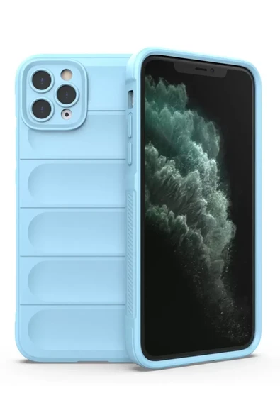 Newface Apple iPhone 11 Pro Kılıf Optimum Silikon - Sky Blue ürün görseli 1
