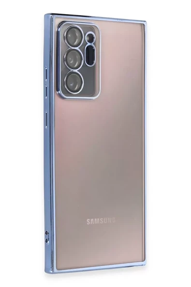 Newface Samsung Galaxy Note 20 Ultra Kılıf Razer Lensli Silikon - Açık Mavi ürün görseli 1