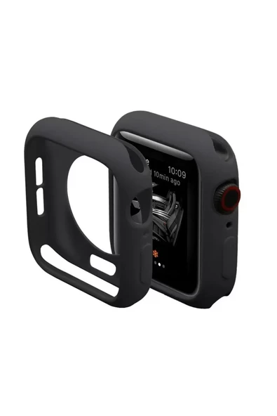 Newface Apple Watch 38mm Silikon Alt Kasa - Siyah ürün görseli 1