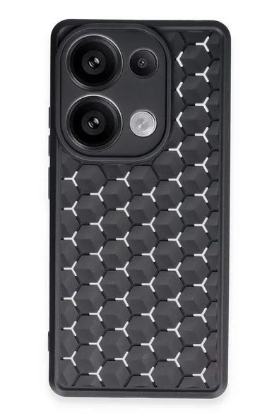 Newface Xiaomi Redmi Note 13 Pro 5G Kılıf Petek Silikon Kapak - Siyah ürün görseli 1