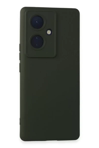 Newface Vivo V29 Lite Kılıf Nano içi Kadife Silikon - Koyu Yeşil ürün görseli 1