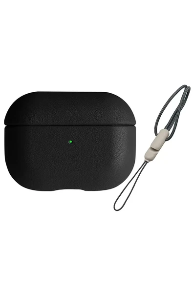 Newface Apple Airpods 3 (3.nesil) 405 Deri Kılıf - Siyah ürün görseli 1