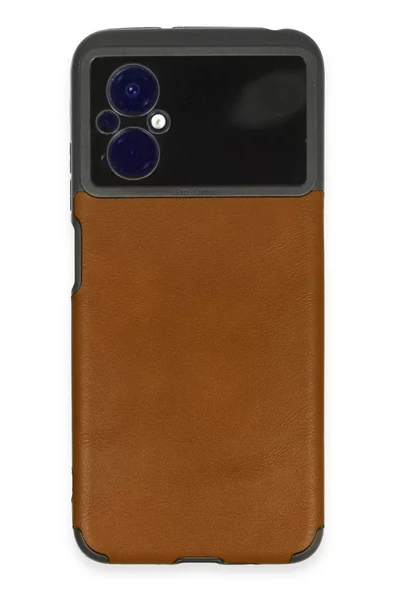 Newface Xiaomi Poco M5 Kılıf Loop Deri Silikon - Kahverengi ürün görseli 1