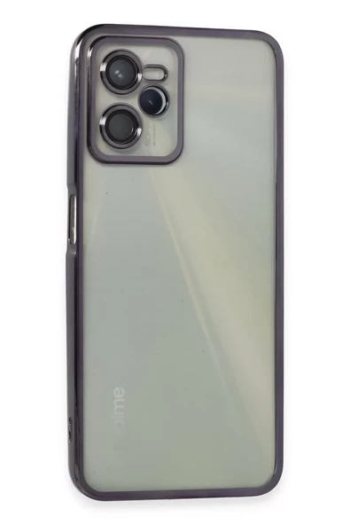 Newface Realme C35 Kılıf Razer Lensli Silikon - Mor ürün görseli 1