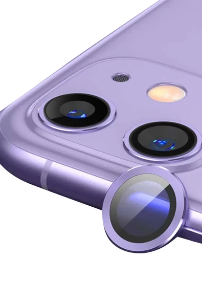 Newface Apple iPhone 11 Raze Metal Kamera Lens - Mor ürün görseli 1