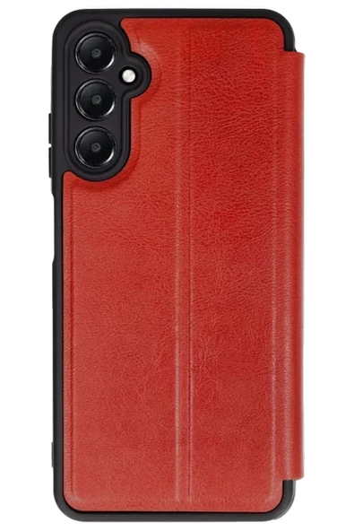 Newface Samsung Galaxy A56 Kılıf Flip Cover - Kırmızı ürün görseli 1