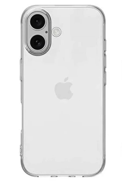 Newface Apple iPhone 16 Plus Kılıf Lüx Şeffaf Silikon - Resim 2