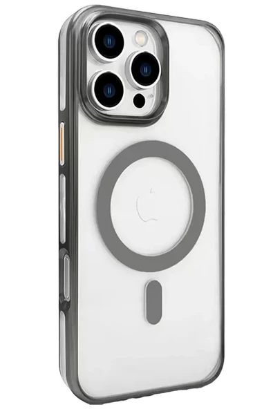 Joko Apple iPhone 16 Pro Gleam PC Sert Magsafe Kılıf - Titan Gri ürün görseli 1