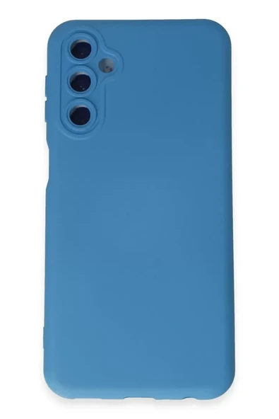 Newface Samsung Galaxy M34 5G Kılıf Nano içi Kadife Silikon - Mavi ürün görseli 1