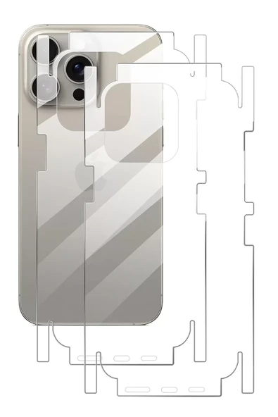 Newface Apple iPhone 16 Pro 360 Full Body Arka Koruyucu - Resim 2
